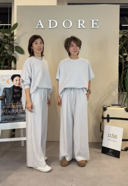 【エクラ 華組　鈴木たま江さん】『ADORE×eclat 』別注コラボアイテムの魅力＆コーデをご紹介