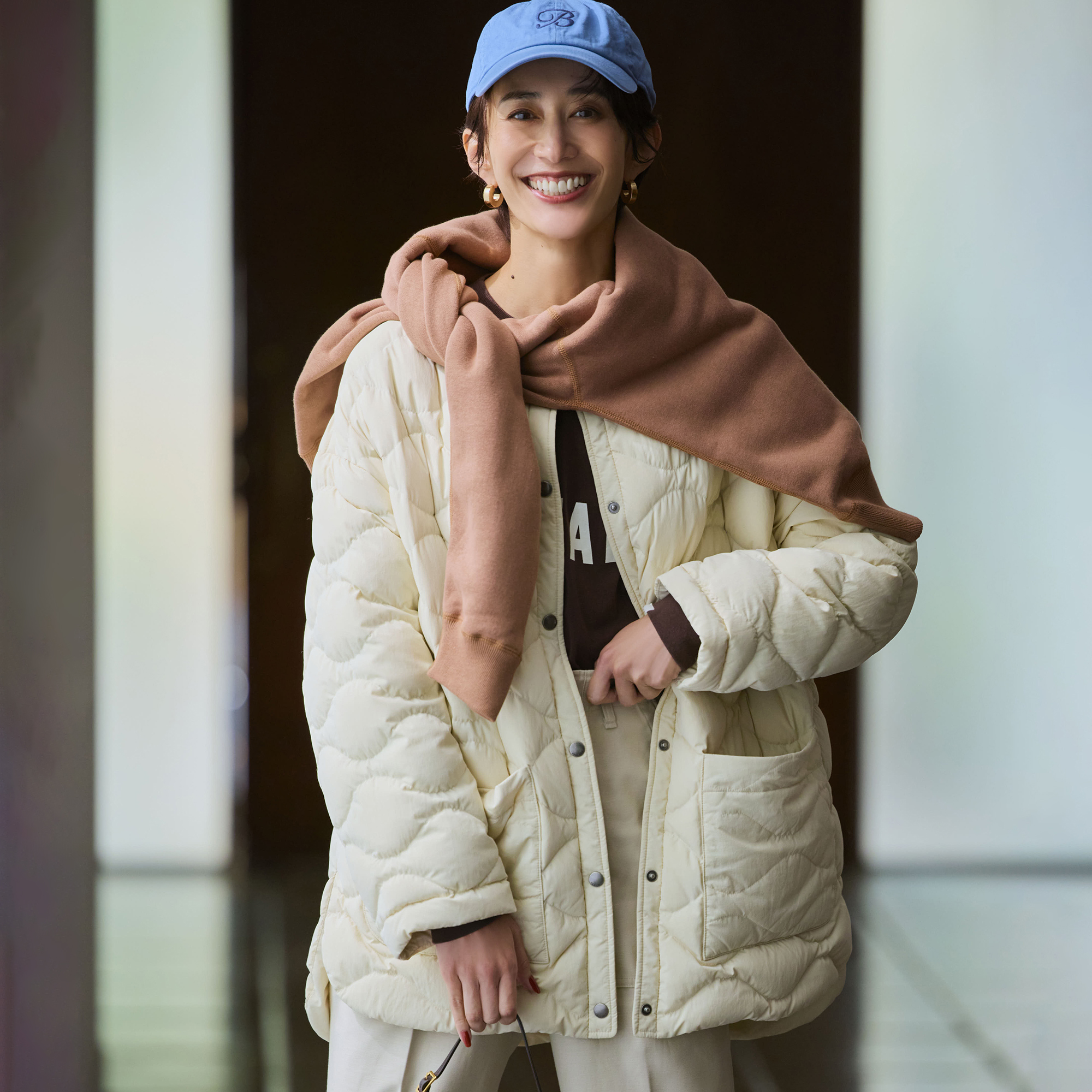 寒さが加速の今必須！あったかダウン着こなし術