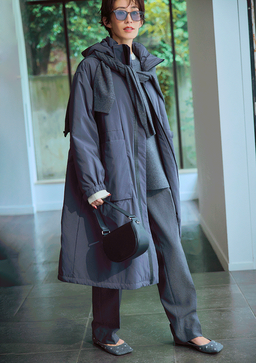 寒さが加速の今必須！あったかダウン着こなし術