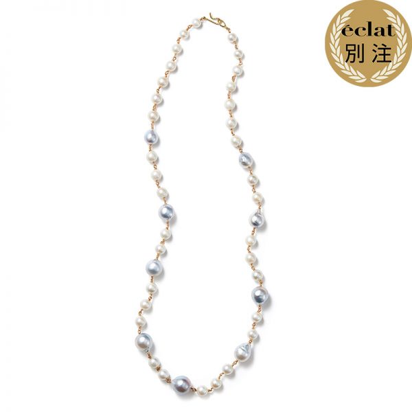 「ボン マジックの白蝶パールネックレス＆ピアス」50代からの名品ジュエリー éclat2026年1月号特集