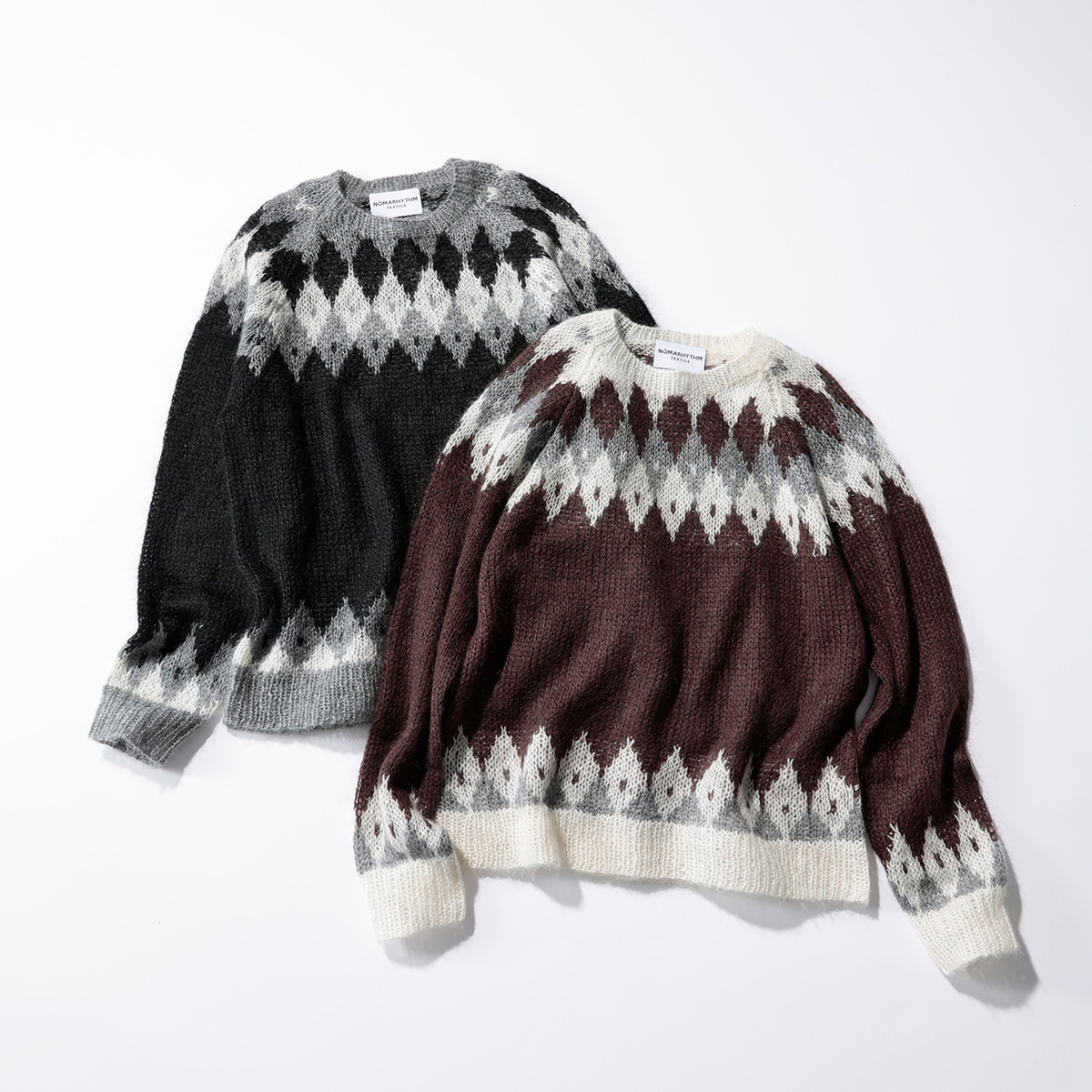 NOMARHYTHM TEXTILEHand Knit Snowflake Sweater