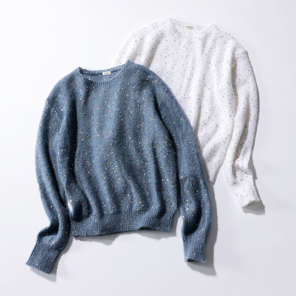 BRILL【HPS別注】スパンコールモヘアプルオーバー