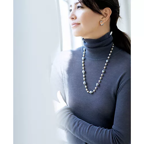 Bon Magique×eclat【別注】白蝶パール　ロングネックレス￥396,000