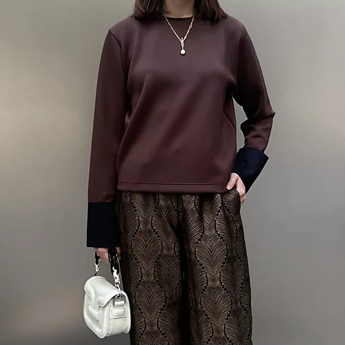 SLOANE×eclat
【宮崎桃代さん別注】カフスつきダンボールプルオーバー
￥22,000