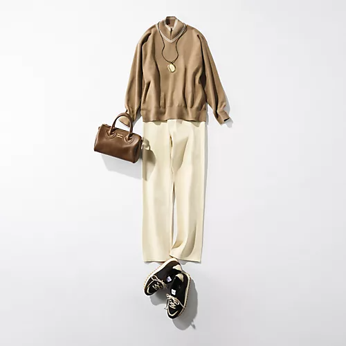 【50代 ファッション】気温18度に頼れる！「上質ニット」着回しコーデ10選