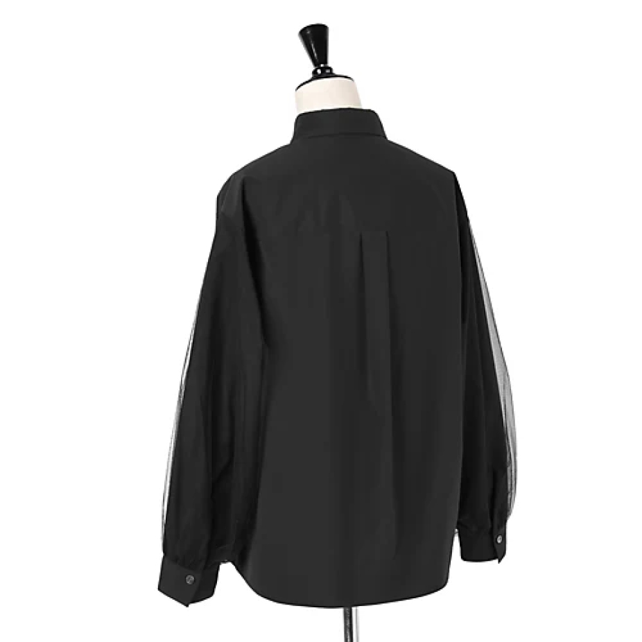 エムセブンデイズの袖チュールシャツサブカット