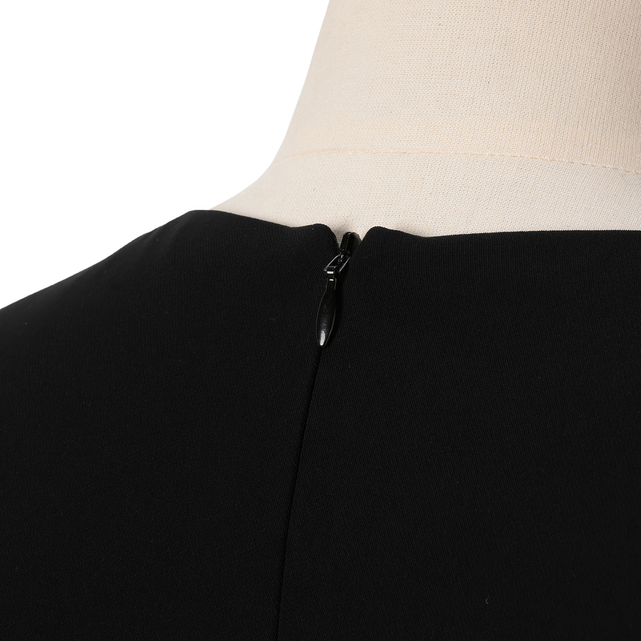 カエンのAラインロングスリーブワンピースサブカット