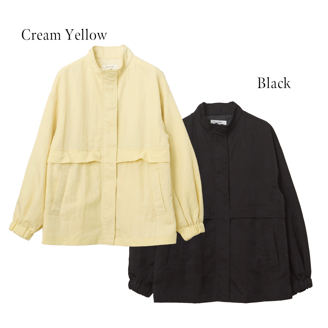 E by eclat 撥水スタンドカラーブルゾン