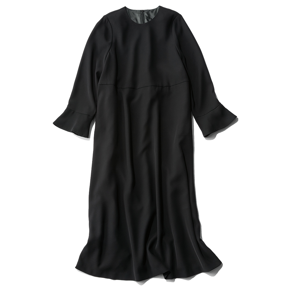 カエンのAラインロングスリーブワンピース