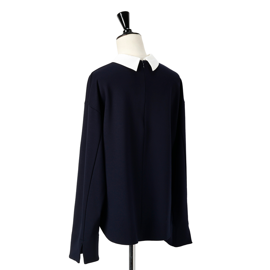 エムセブンデイズの襟つき2WAYトップスサブカット