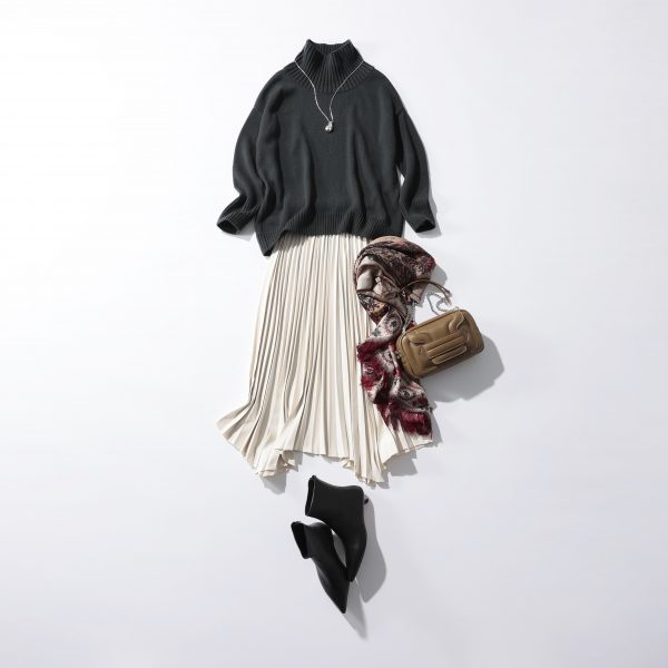 E by eclatボトルネックニット¥17,600