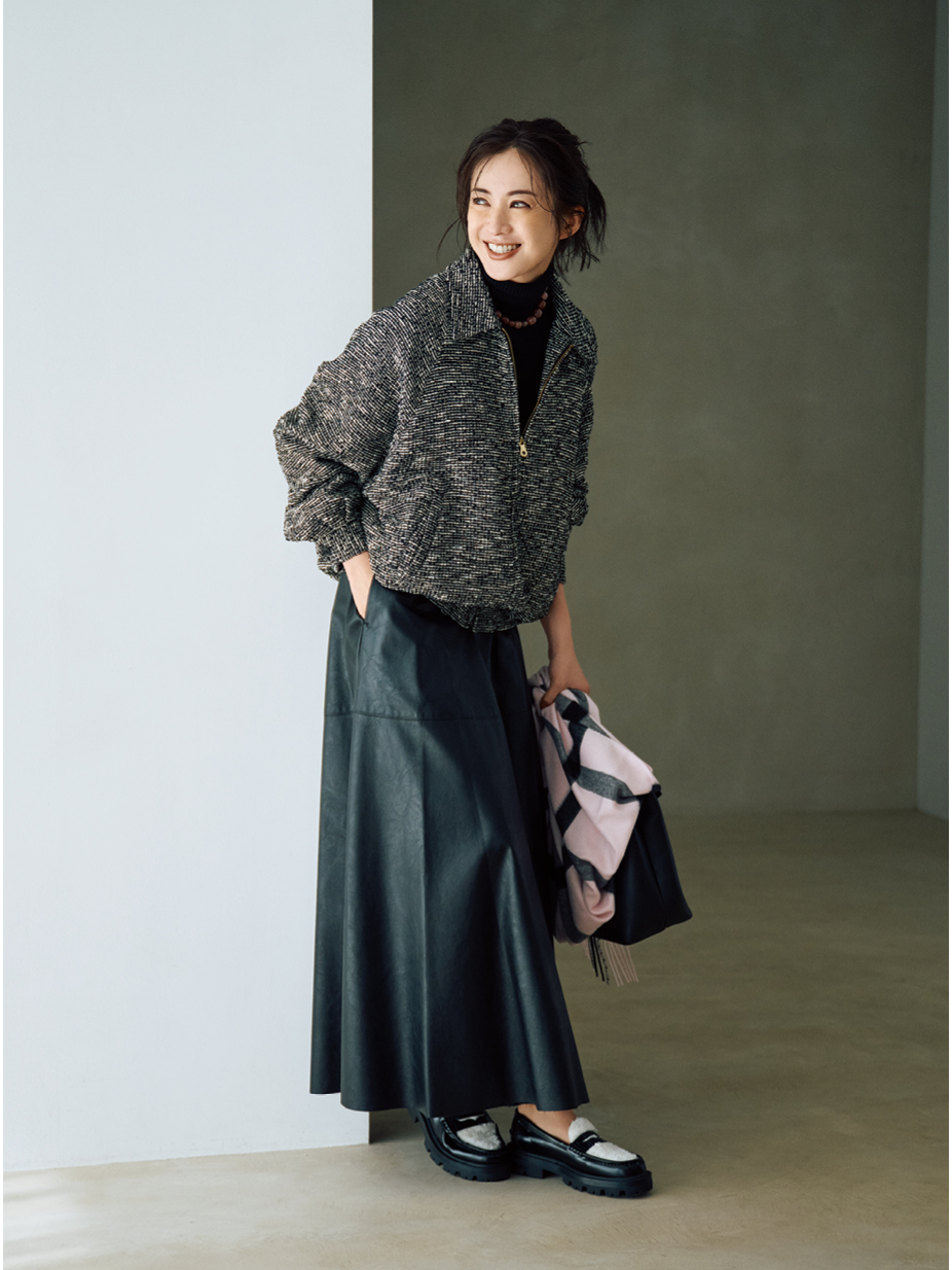 クチュール ド アダムのSummer Tweed Drizzler JKコーデ