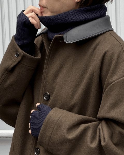 DRESS HERSELF【洗える】ネックウォーマー／シルクカシミヤ￥7,920
