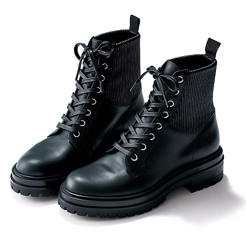 Gianvito Rossiレースアップコンバットブーツ¥178,200