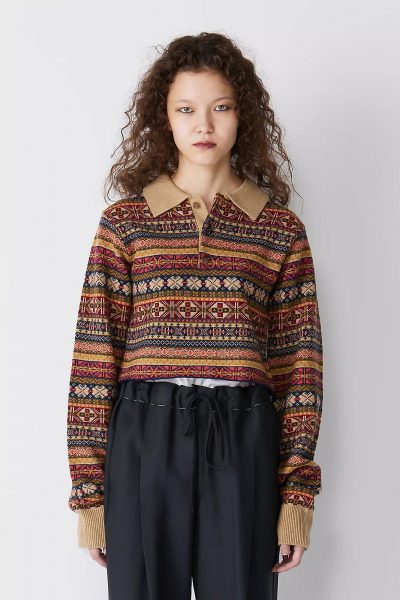 INSCRIRE

Fairisle Short Polo Sweater

￥49,500