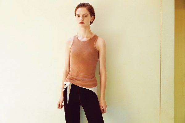 NICENICE MOMENT【SPURSHOP別注】カシミヤ混カップつき 美ニットトップス アメリカンスリーブ¥24,970