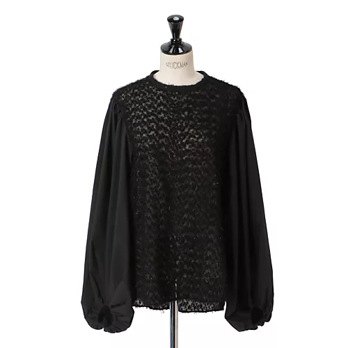CHIEKO+×eclat【三尋木奈保さんコラボ】ボリューム袖ジャカードブラウス¥31,900