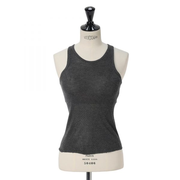 NICENICE MOMENT【SPURSHOP別注】カシミヤ混カップつき 美ニットトップス アメリカンスリーブ¥24,970