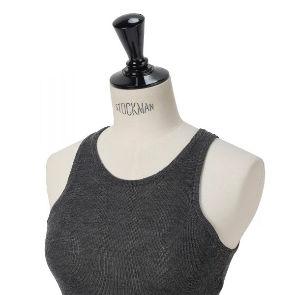 NICENICE MOMENT【SPURSHOP別注】カシミヤ混カップつき 美ニットトップス アメリカンスリーブ¥24,970