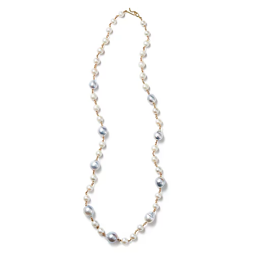 Bon Magique×eclat【別注】白蝶パール　ロングネックレス￥396,000