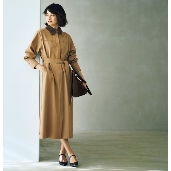 【エクラ 華組 松ヶ崎由紀子さん】綺麗めにもカジュアルにも着こなせる♪50代におすすめE by eclatワンピースコーディネート