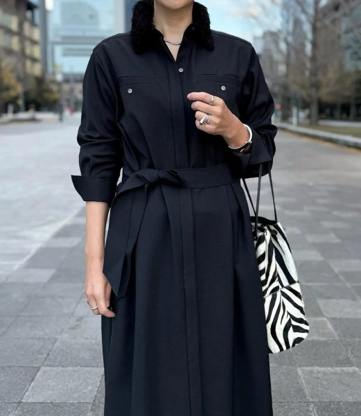 【エクラ 華組 松ヶ崎由紀子さん】綺麗めにもカジュアルにも着こなせる♪50代におすすめE by eclatワンピースコーディネート