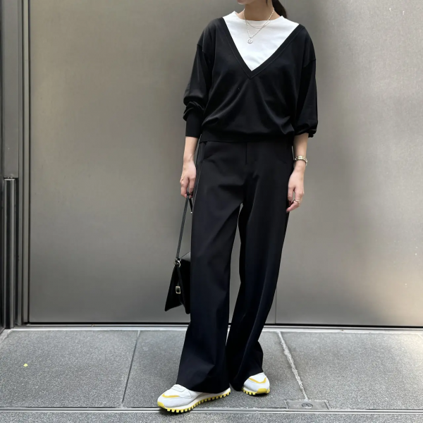 【50代 ファッション】売れ続けるのは理由がある！「E by éclat 優美なセミワイドパンツ」1本あれば冬のおしゃれは決まり！【E by éclat ウォッチャー・Ｆ美の深掘りダイアリー】