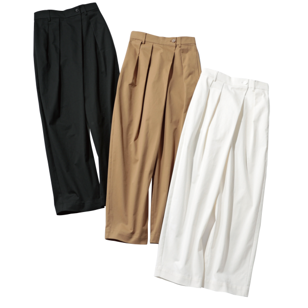 人気モデル・神山まりあさんがイチから考えたショートトレンチ・ラップパンツ・アシンメトリーTシャツ出来上がり！