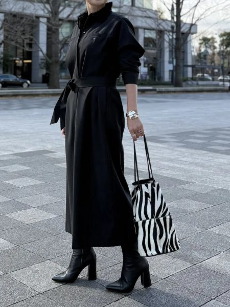 【エクラ 華組 松ヶ崎由紀子さん】綺麗めにもカジュアルにも着こなせる♪50代におすすめE by eclatワンピースコーディネート