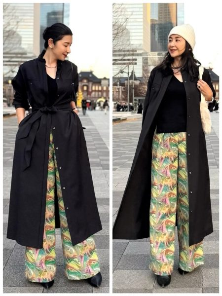 【エクラ 華組 松ヶ崎由紀子さん】綺麗めにもカジュアルにも着こなせる♪50代におすすめE by eclatワンピースコーディネート