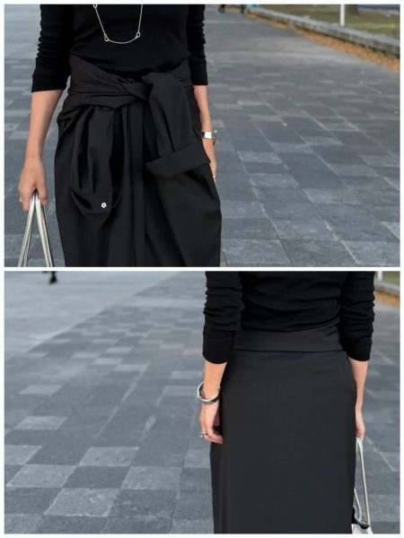 【エクラ 華組 松ヶ崎由紀子さん】綺麗めにもカジュアルにも着こなせる♪50代におすすめE by eclatワンピースコーディネート