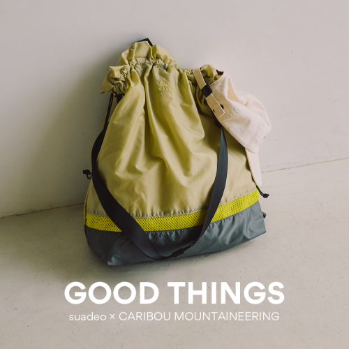 【suadeo × CARIBOU MOUNTAINEERING】 旅やジムにも！完全別注の3WAYバッグで春を先取り | GOOD THINGS Vol.94