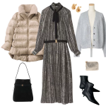 <span class="title">【50代 週末コーデ】新年の集まりに！ラメとプリーツで叶える、華やぎスタイル＃Jマダムのおしゃれ</span>