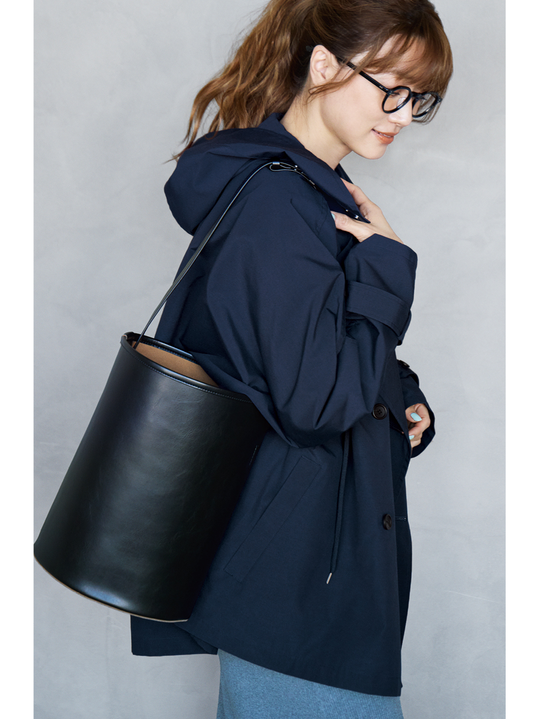 スキューのHalf Cylinder bucket bag （LARGE）サブカット