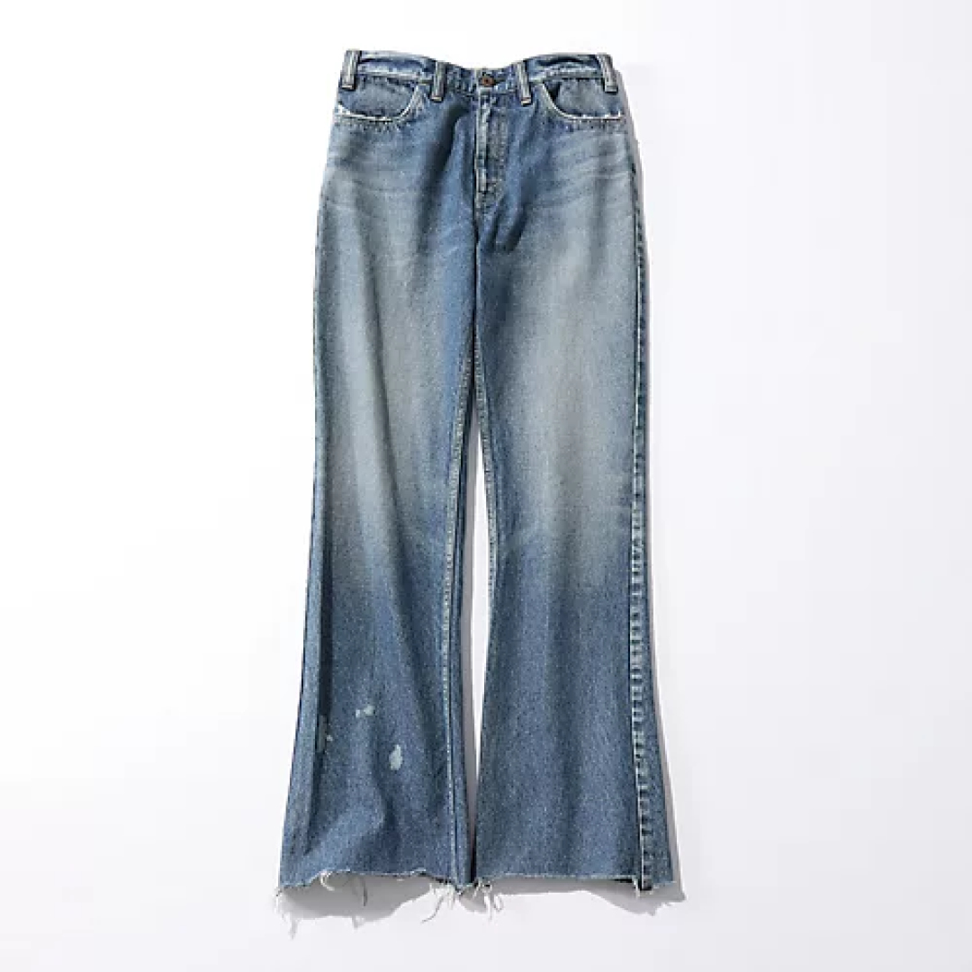 マディソンブルー HEM CUT FLARE PT DENIM