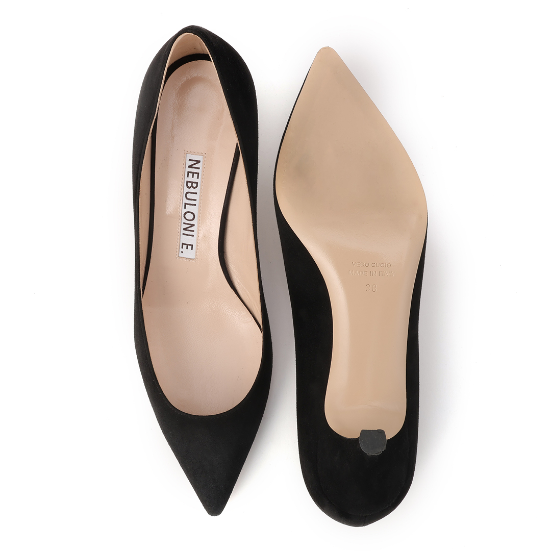 ネブローニのスエードパンプス5cmヒール ZOOM!カット4