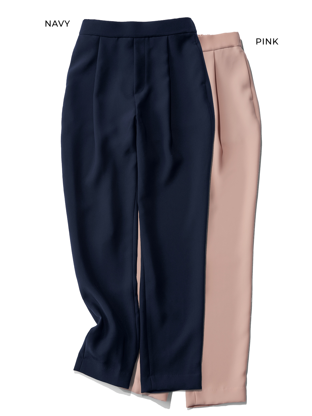 エムセブンデイズの【洗える】【とろみ】【脚長】理想のお仕事テーパードパンツ