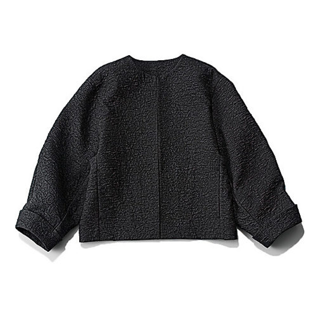 エムセブンデイズ 【東原妙子さんコラボ】【洗える】ジャカードノーカラージャケット