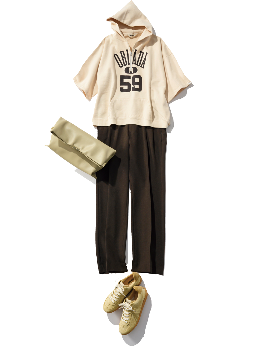 春カジュアル3種の神器スニーカー&スウェット&メリージェーン靴