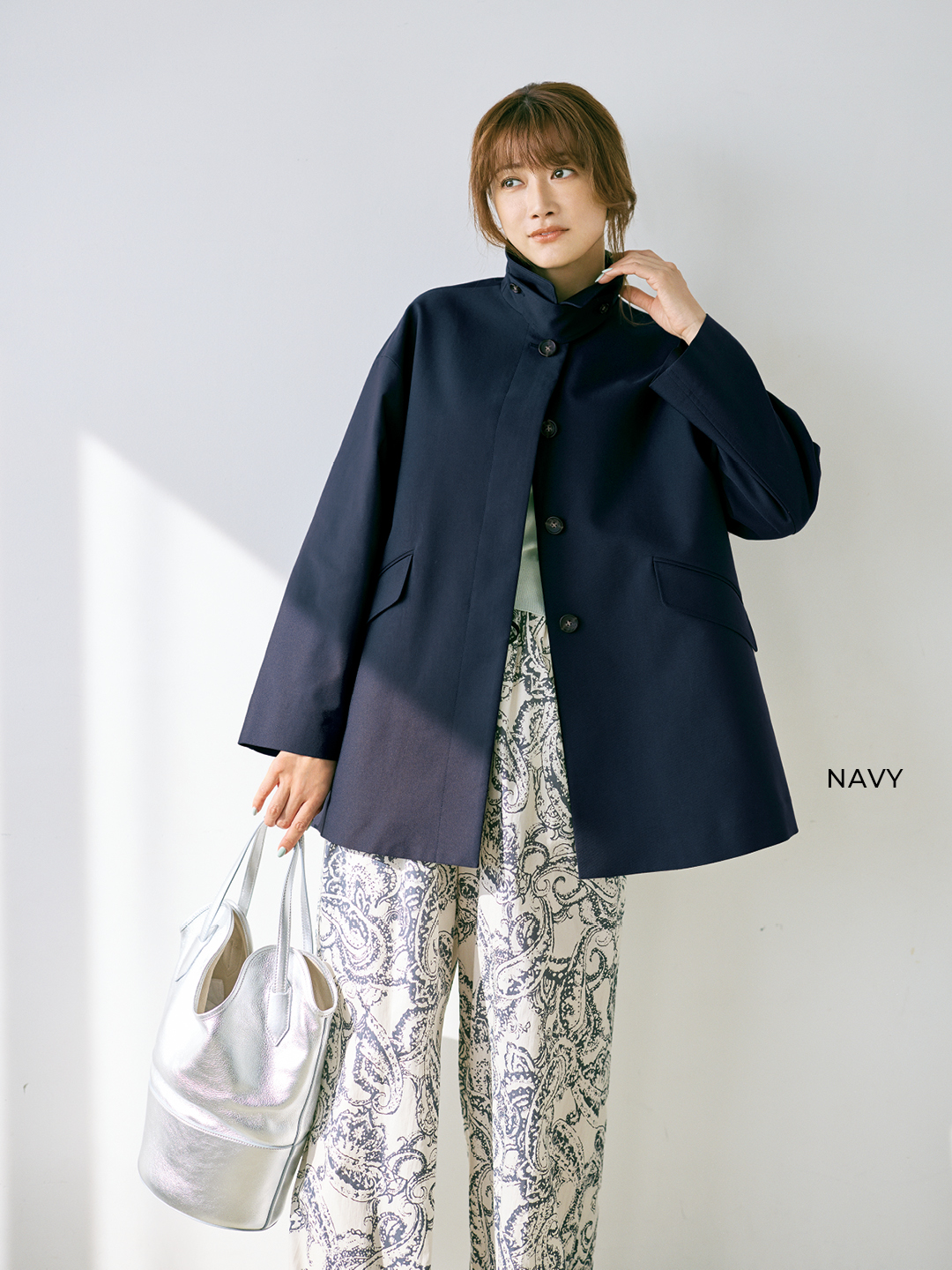 エムセブンデイズのパーフェクトベーシックコートコーデ