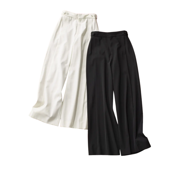 【50代 ファッション】売れ続けるのは理由がある！「E by éclat 優美なセミワイドパンツ」1本あれば冬のおしゃれは決まり！【E by éclat ウォッチャー・Ｆ美の深掘りダイアリー】