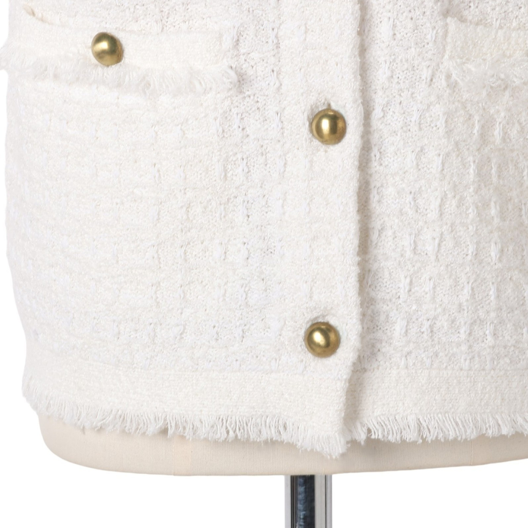 エムセブンデイズの【洗える】ツイードジャケット風ニットカーディガンサブカット2