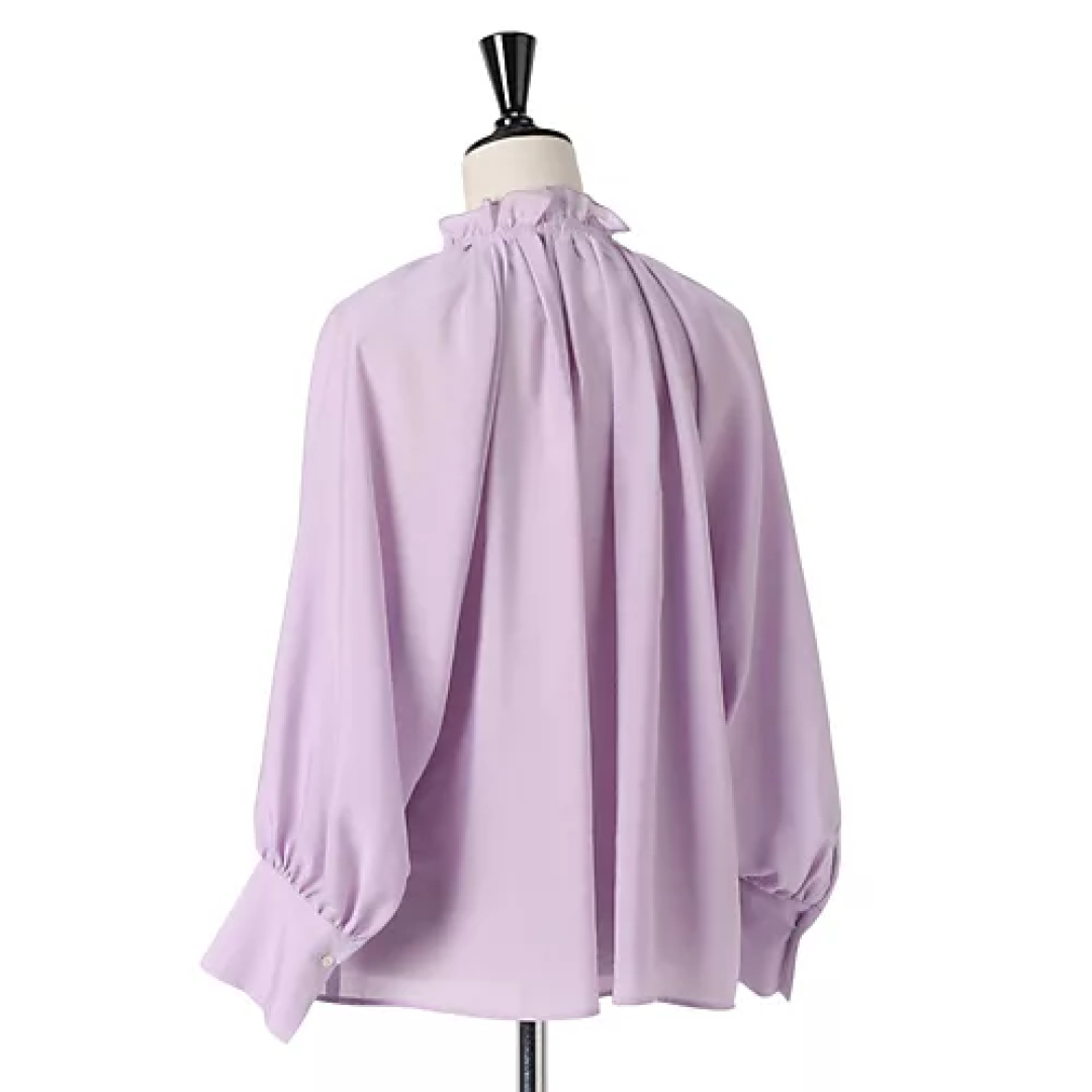 【洗える】フリルギャザーブラウスサブカット