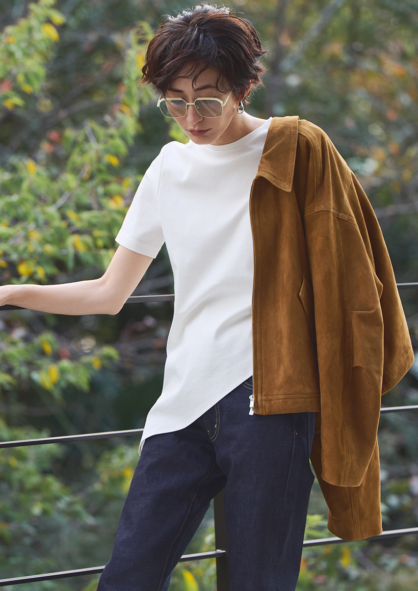 人気モデル・神山まりあさんがイチから考えたショートトレンチ・ラップパンツ・アシンメトリーTシャツ出来上がり！