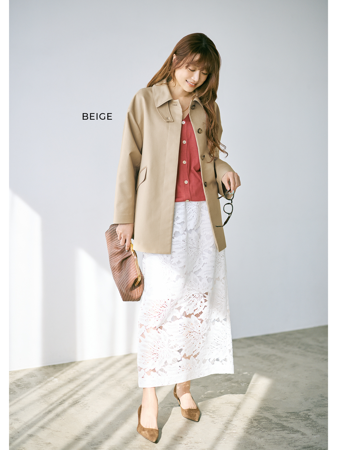 エムセブンデイズのパーフェクトベーシックコートコーデ