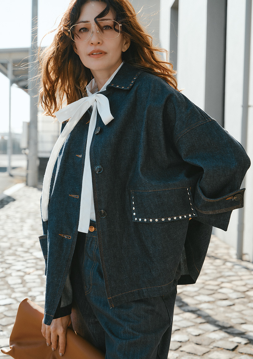 MACKINTOSHハンビーデニムジャケットスタッズメタルボタン（インディゴワンウォッシュ）