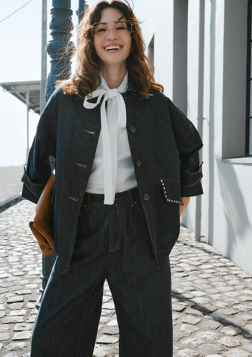 MACKINTOSHハンビーデニムジャケットスタッズメタルボタン（インディゴワンウォッシュ）