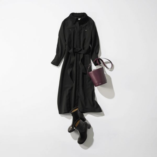 【エクラ 華組 松ヶ崎由紀子さん】綺麗めにもカジュアルにも着こなせる♪50代におすすめE by eclatワンピースコーディネート