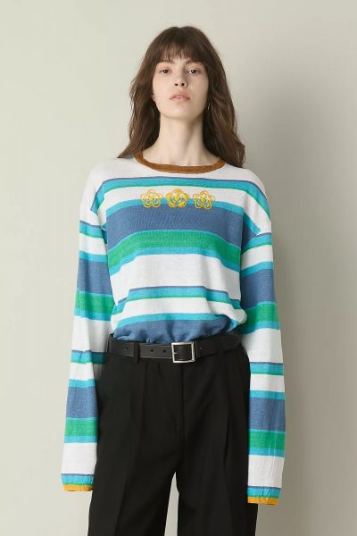 YANYANLINEN STRIPE LS PULLOVER￥55,000 ￥44,000（税込）（20％OFF）