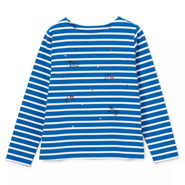 Sanrio characters × MUVEILサンリオキャラクターズコラボ ハローキティ ボーダーロングカットソー￥37,400 ￥14,960（税込）（60％OFF）